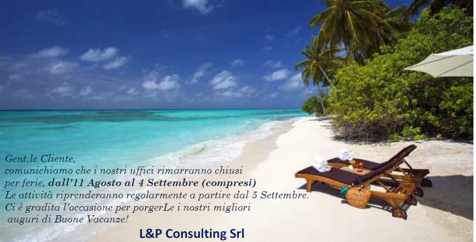 Chiusura Per Ferie Lep Consulting